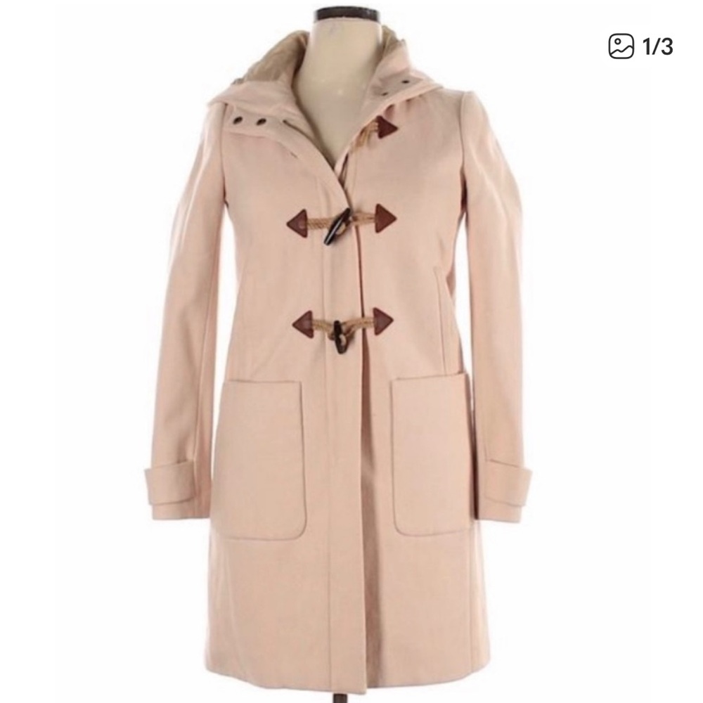 J Crew Factory Wool Toggle Coat